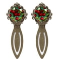 thumbnail image 1 of Cherry Stainless Steel Vintage Copper-Colored Lace Book Markers | Book Accessories for Reading Enthusiasts, 1 of 5