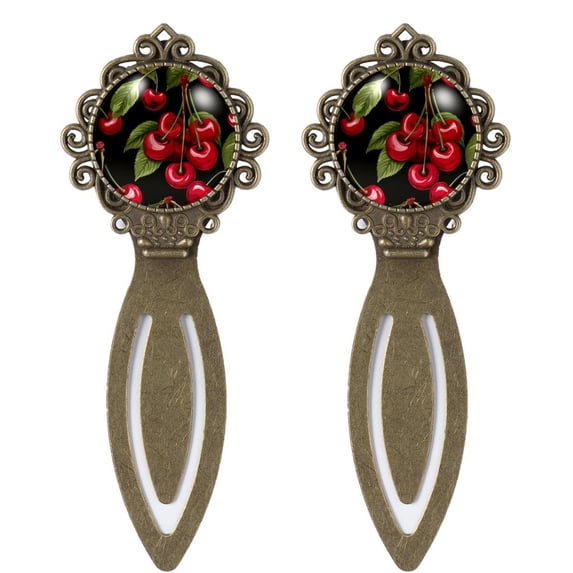 Cherry Stainless Steel Vintage Copper-Colored Lace Book Markers | Book Accessories for Reading Enthusiasts