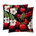 thumbnail image 1 of Cherry Stunning Velvet Throw Pillow Covers with Unique Patterns - Set of 2, 16x16, 18x18, 20x20 Inches for Home Decor and Gifting, 1 of 6