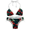 thumbnail image 1 of Cherry Swimsuit Bikini Set with Detachable Sponge and Adjustable Strap, Two-Pack, for Beach and Pool Parties, 1 of 6