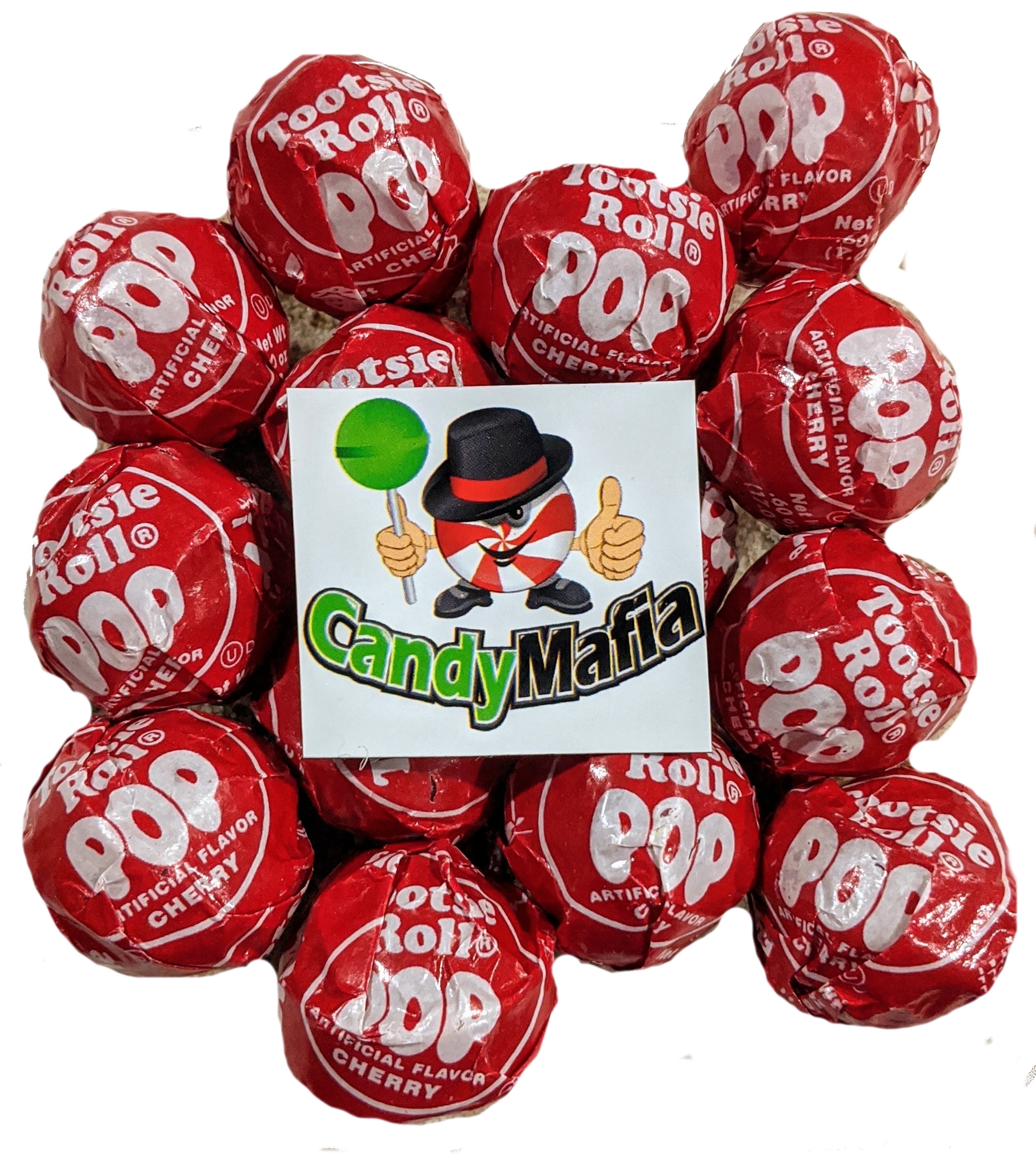 CandyMafia Cherry Tootsie Pops, 60 Count, Red Candy Flavor