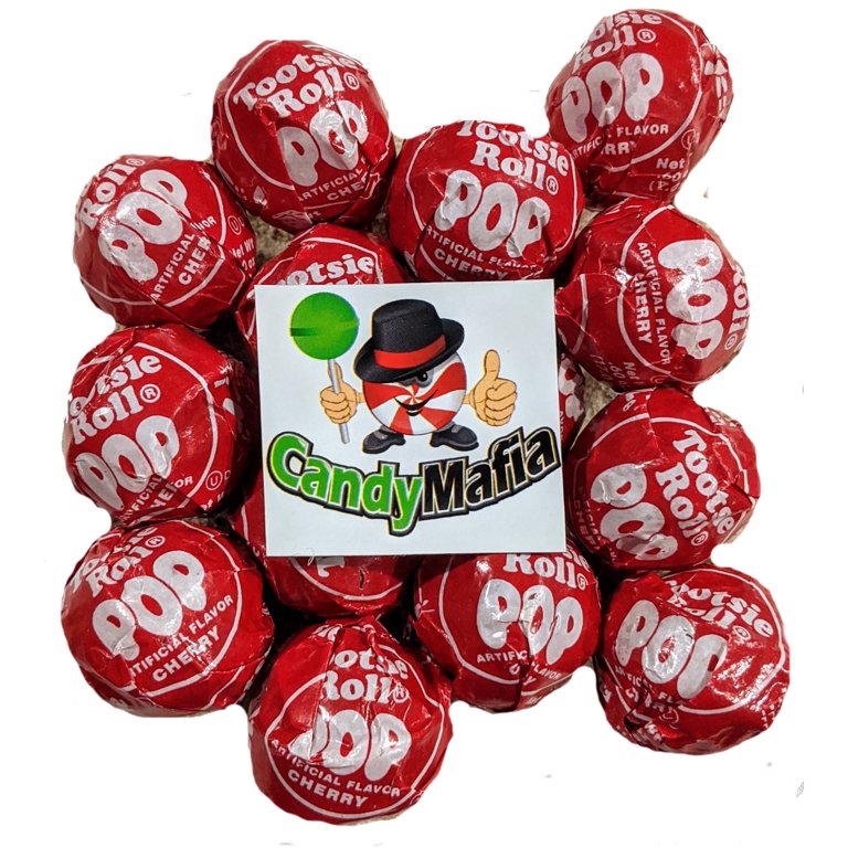 CandyMafia Cherry Tootsie Pops, 60 Count, Red Candy Flavor