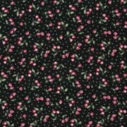 Fabric Traditions Novelty Cherries and Polka Dots on Black