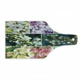 thumbnail image 1 of Cherry Tree Cutting Board, Spring Collage with Twiggy Cherry Blossom Sakura Trees and Jasmine Branches, Tempered Glass Cutting and Serving Board, Wine Bottle Shape, Multicolor, by Ambesonne, 1 of 1