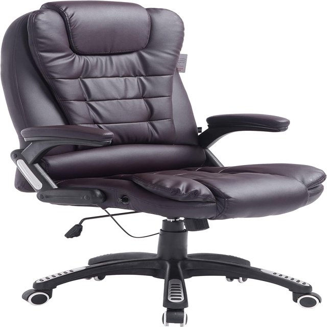 Cherry Tree Executive Recline High Back Extra Padded Office Chair Black