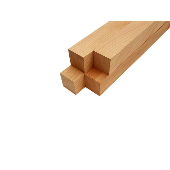 Cherry Turning Blank Squares - 1.5" x 1.5" (4 Pcs)