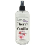 Cherry Vanilla Linen Spray, 16 ounces - Eclectic Lady Sheet and Linen Spray - No Artificial Colors, Parabens, or Preservatives - Long-Lasting Scent for Bed, Fabric & Pillow