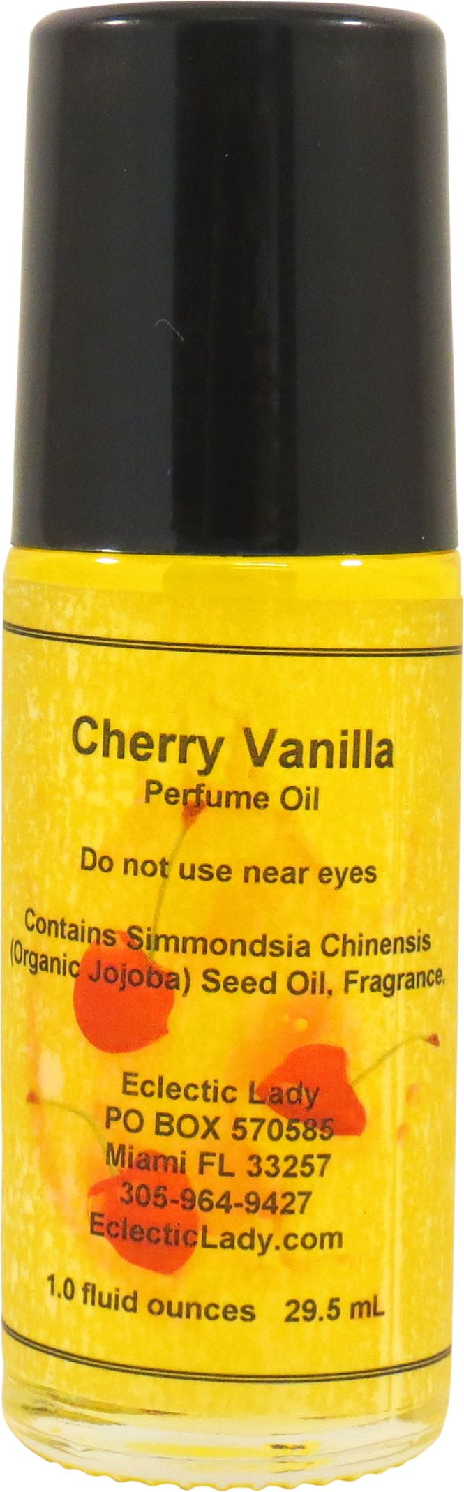 Cherry Vanilla Perfume Oil, 1.0 Oz Portable RollOn Fragrance
