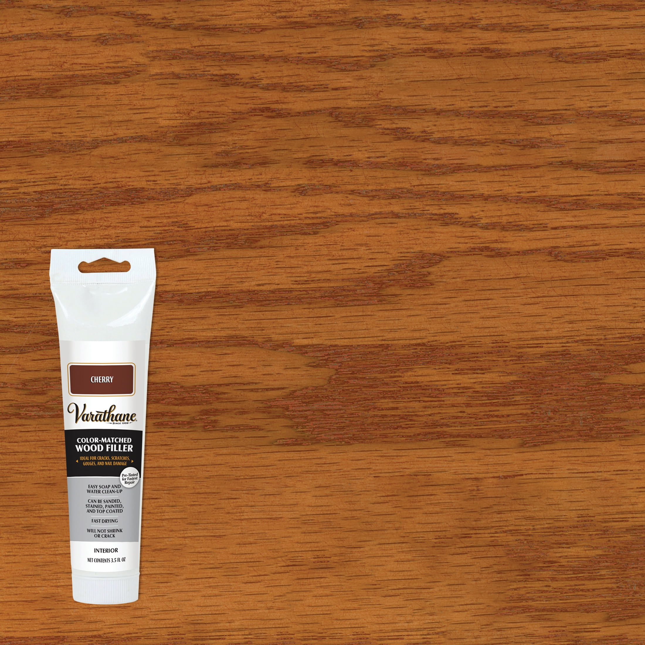 Cherry, Varathane Wood Filler215198, 3.5 oz Tube, 4 Pack