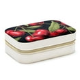 thumbnail image 1 of Cherry Velvet Earring Organizer Jewelry Box with Removable Compartment - Portable Velvet Jewelry Organizer - Gift-ready Jewelry Boxes, 1 of 7