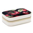 thumbnail image 1 of Cherry Velvet Portable Storage Box with Removable Compartment: Display Case, Jewelry Box, and Jewelry Stand - Gift, 1 of 7