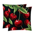 thumbnail image 1 of Cherry Velvet Throw Pillow Covers Set of 2 | Unique Patterns in 16x16, 18x18, 20x20 Inches |for Home Decor and Gifts | Includes Pillow Inserts | Throw Pillow Inserts Included, 1 of 6