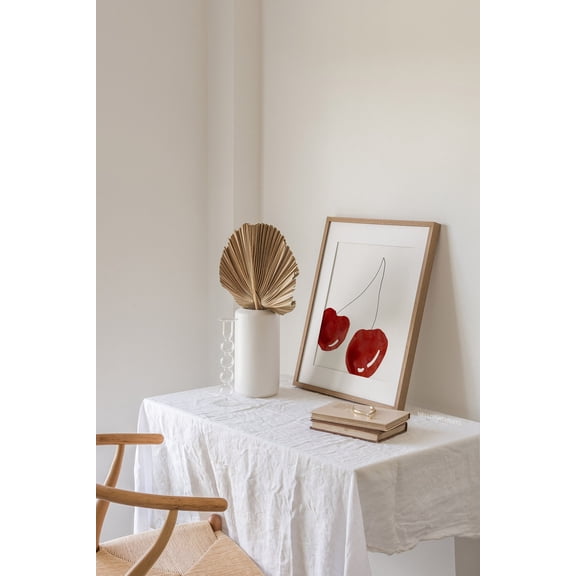 Cherry Wall Art, Cherry Art Poster, Wall Art, Fruit, Art Poster,Nursery Wall Art,Downloadable Poster,Minimalist Poster,Nursery Poster, 24x36 UNFRAMED