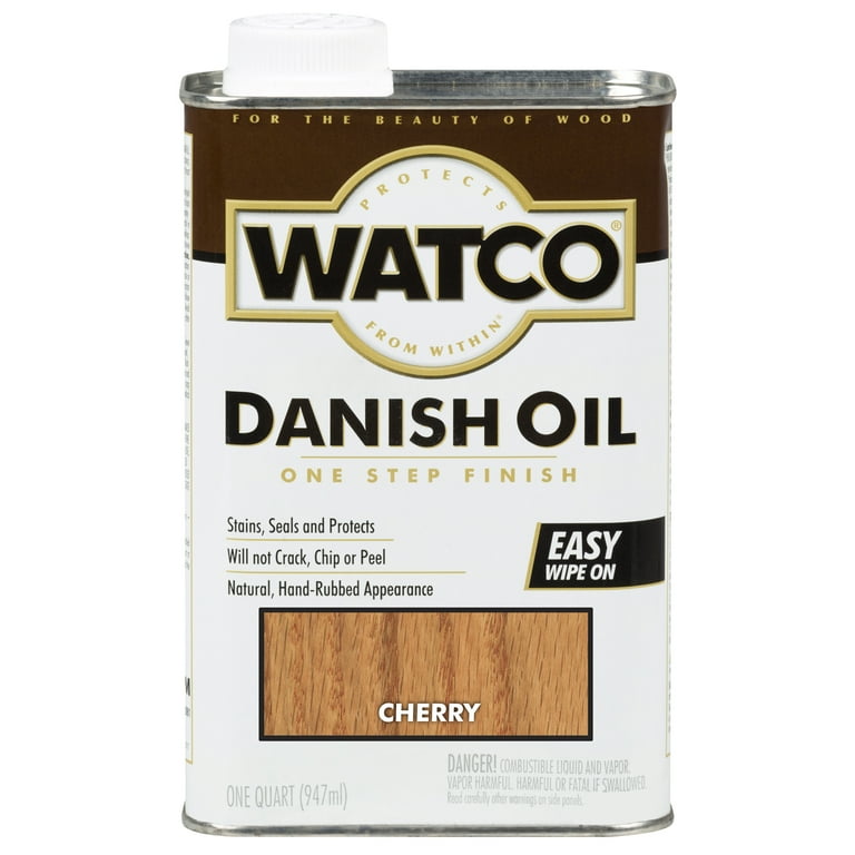 6 Pack, Cherry, Watco Danish Oil - 65241, Quart - Walmart.com