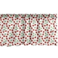 thumbnail image 1 of Cherry Window Valance, Summer Season Romantic Fruit and Leaves Pattern Summer Time Flourishes, Curtain Valance for Kitchen Bedroom Decor with Rod Pocket, 54" X 12", Vermilion Dark Coral, by Ambesonne, 1 of 3
