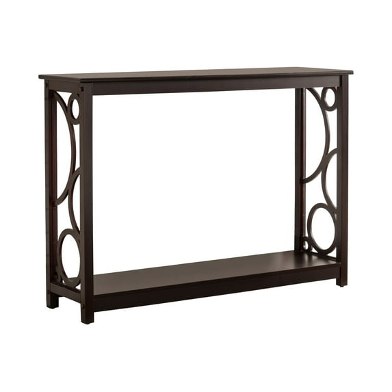 Pilaster Designs Wyatt Contemporary Wood Console Sofa Table in Cherry
