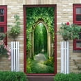 Cherry blossoms Nature Scene Stickers Waterproof Door Mural Self