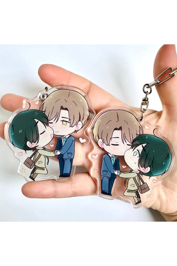 Cherry maho keychain - Kurosawa, Adachi, BL manga anime, Boy Love Manhwa, manga, webtoon, cherry magic (1 keychain)