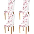 thumbnail image 1 of Cherry om Slipcover for Parson Chair, Machine Washable Chair Cushion Covers for Dining Chairs, Dining Chair Slipcovers Set of 4, Stretch Seat Covers, 1 of 6