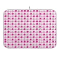 thumbnail image 1 of Cherry on Gingham Dish Drying Mat 16x18 Absorbent Microfiber Draining Rack Pad for Kitchen Counter Sink, 1 of 8