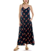 Nicole Miller Women's Maxi Slip Dress With Built In Bra, Sizes S-XL
