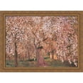 thumbnail image 1 of Cherry tree blossoms 36x28 Large Gold Ornate Wood Framed Canvas Art by Jozsef Rippl-Ronai, 1 of 2