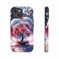 thumbnail image 1 of CherryBlossomAppleShapedPhoneCaseTransparentClearWinterWonderlandDesignForWomenMenFashionLoversCompatible with iPhone 11/12/13/14/15/16 (Pro Max/Plus), 1 of 9