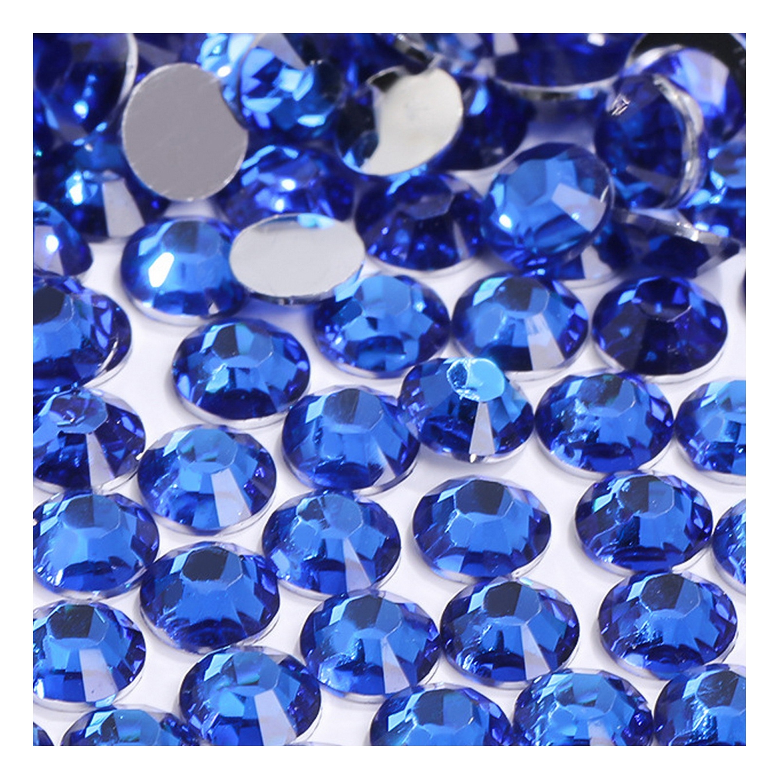 CherryHome Flat Bottom Nail Art Rhinestones Sparkling Resin Rhinestones