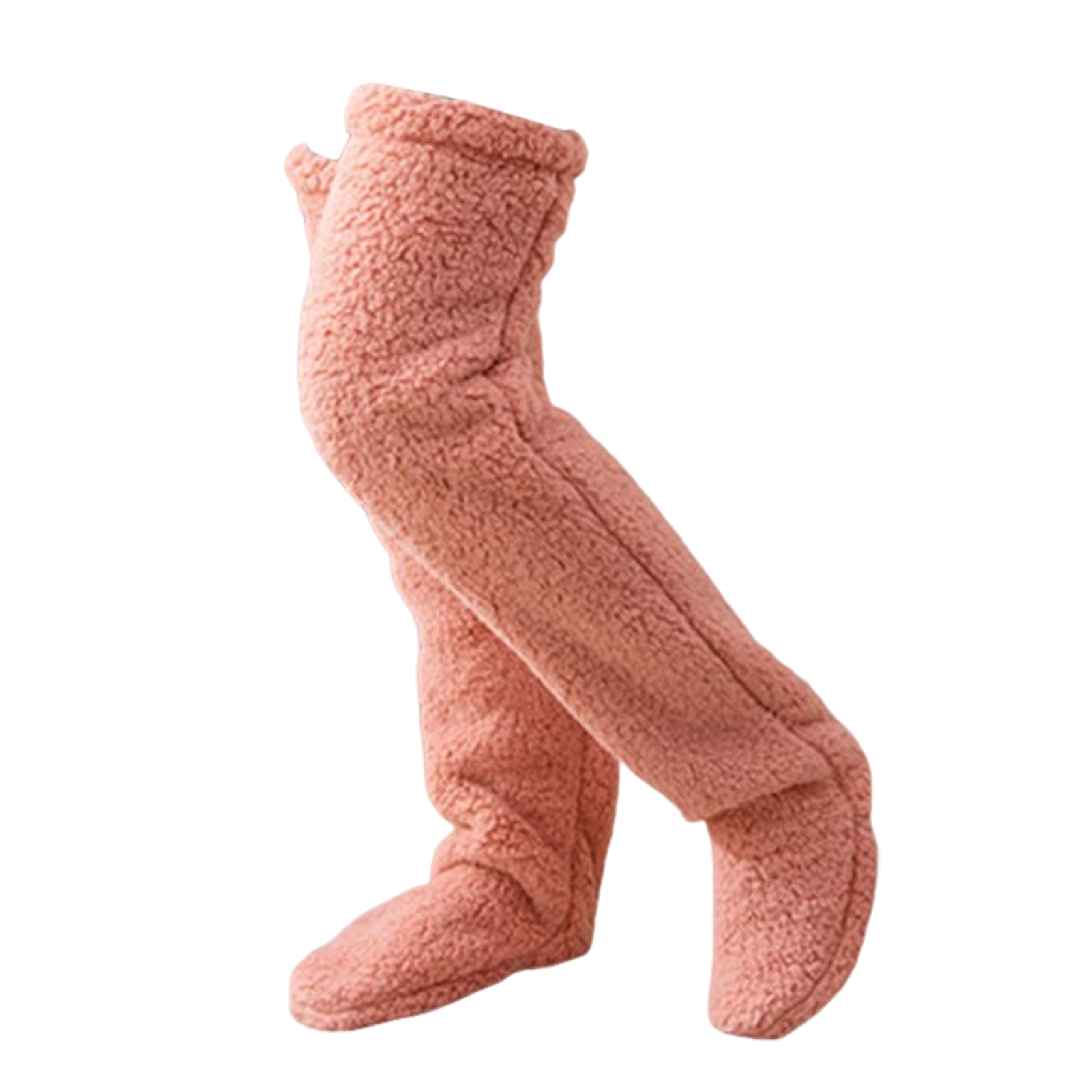 CherryHome Opentoed Thermal Socks Women's Warm Over Knee Fuzzy Socks