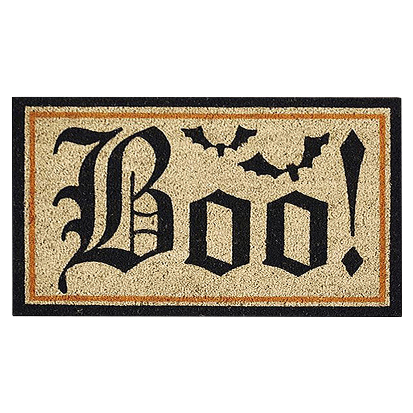 CherryHome Pumpkin Kitchen Rug Spooktacular Halloween Rug Gnome Pumpkin Bat Boo Print Non-slip 