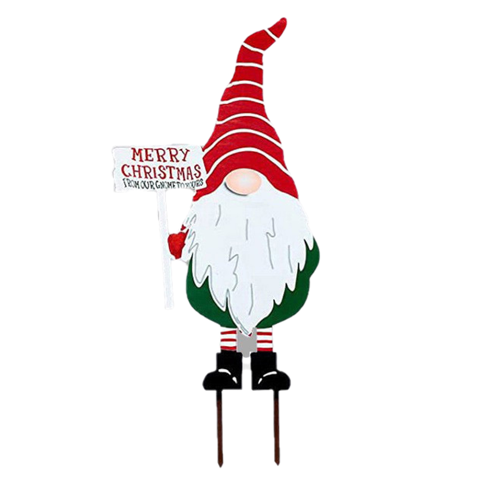 CherryHome Rustresistant Garden Stake Christmas Decorative Gnomes