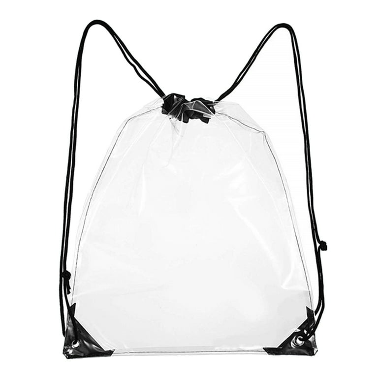 Swim Bag Drawstring Library Bag Big W CherryHome Transparent