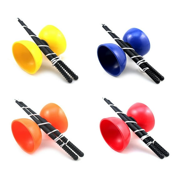 Cherryhome Three Bearings Chinese Diabolo Yoyo Set with Fiberglass Sticks-Adjustable Strings for All Ages - Best for Fitness and Trick