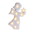 thumbnail image 1 of Cherub Figurine LED Decorative Lamp, Festive Ambient Light for Independence Day Celebrations, Battery Powered Table Lamp for Holiday, Wedding, and Special Event Decorations, 1 of 6
