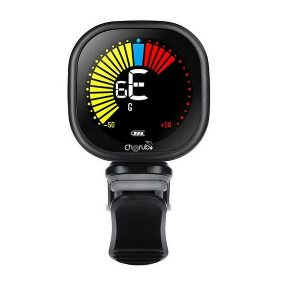 Cherub Rechargeable Guitar Tuner Clip on Tuner LCD For Chromatic Tuning--