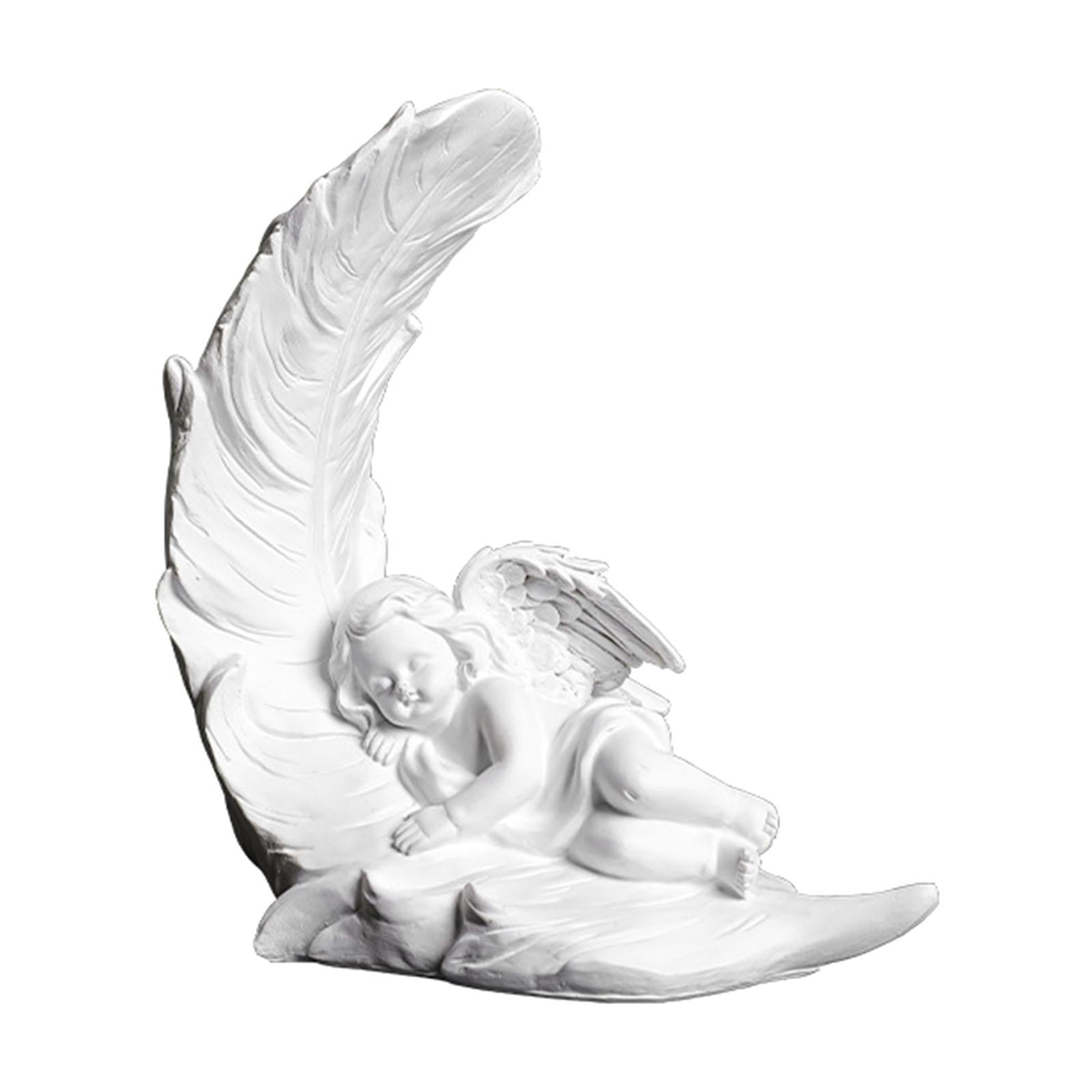 Cherub Statue Angel Sculpture Memorial Crafts Cherub Figure Sleeping ...