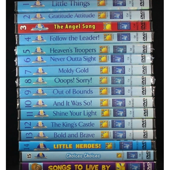 Cherub Wings Presents NEW Kids Christian Animated 16 SET DVDs