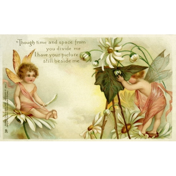 Cherubic Fairies Poster Print By Mary Evans Picture Library Peter & Dawn Cope Collection (24 X 18)