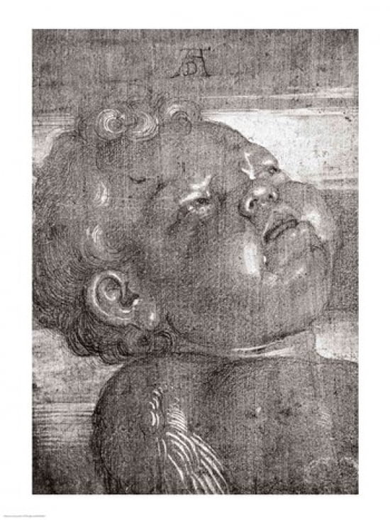 Cherubim Crying 1521 Canvas Art - Albrecht Durer (18 x 24)