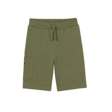 Cherubino boys  Solid Cargo Pocket Short, 4T, Green
