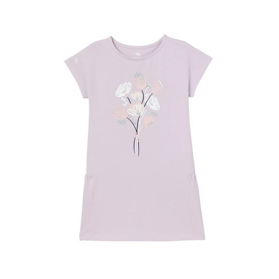 Cherubino girls  Solid Dress, 6, Purple