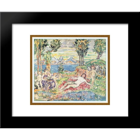 Cherubs 20x24 Framed Art Print by Prendergast, Maurice
