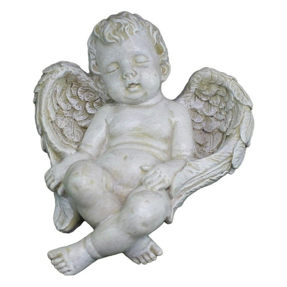 Cherubs Angels Resin Garden Figurine, indoor and outdoor home and garden Decorion, Adorable Angel Sculpture Memorial
