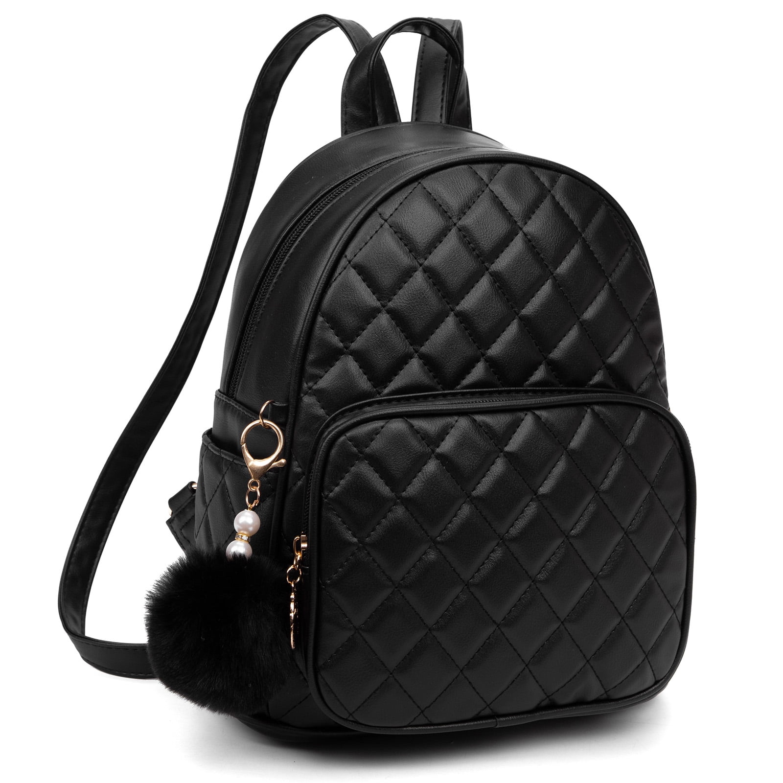 Semir Black Leather Backpack Purse Small Backpack For India | Ubuy