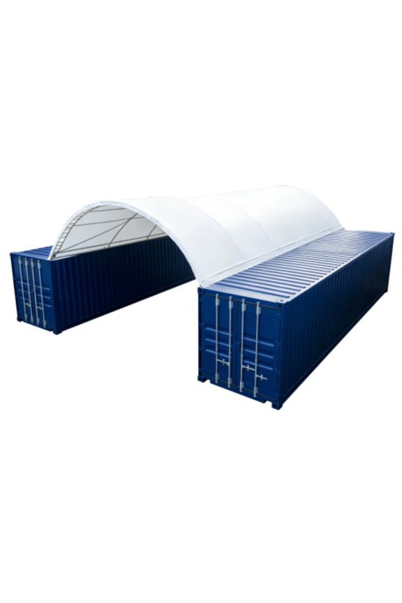 20.3 x 39.9FT Heavy Duty Tarpaulin Tent Shipping Container Canopy Shelter Warehouse Shed