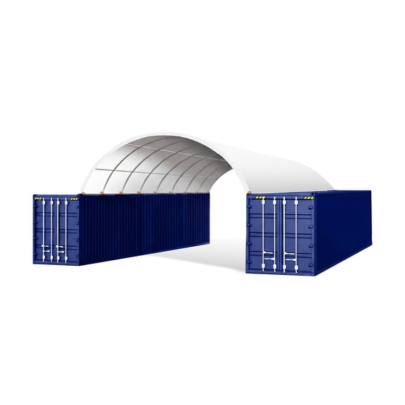 Chery Industrial 20x40FT PVC Fabric Shipping Container Canopy Shelter,Water Resistant, UV Protected