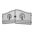 thumbnail image 1 of Chery Industrial 20x8 ft Dual Swing Driveway Steel Gate with Tree Design, 1 of 10