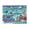 thumbnail image 1 of Cheryl Bartley 'Here Comes Santa Claus And Eight Reindeer' Canvas Art, 1 of 3
