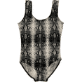 thumbnail image 1 of Cheryl Creations Kids One Piece Basic Bikini Swimsuit (Black Snake, X-Large 16), 1 of 1