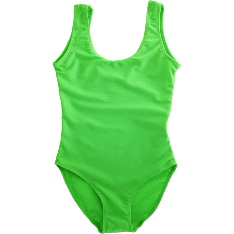 Cheryl Creations Kids One Piece Basic Bikini Swimsuit (Neon Green